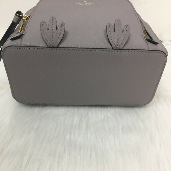 NWT KATE SPADE Owl Tomi Star Bright Backpack Gray main image 6